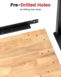 ENJOYWOOD 41 inch werkbank met rubberhouten blad, 1500 lbs laadvermogen voor houtbewerking, garage, werkplaats, kantoor, winkel