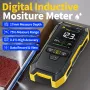 FNIRSI WMT-10 Moisture Meter 2.4 Inch TFT Screen High Precision 0.1% Resolution Rechargeable Battery for Wood Wall Detection