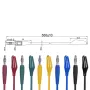 25PCS Universal Multimeter Probe with Steel Needle and 4mm Banana Plug Piercing Needle Connection Alligator Clip For Accurate Readings and Versatile Testing Use