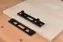 Fonson Woodworking Planing Stop with 10pcs Dog Hole Bench Dog Clamp Desktop Tenon Workbench Table Accessories