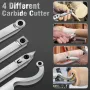 8Pcs Tungsten Carbide Cutters Inserts Set for Wood Lathe Turning Tools WenCrew Universal Carbide Tip Tipped Cutter Tool Accessories(Included 11mm Square 12mm&8.9mm Round 30x10mm Sharp Point Diamond)