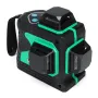 Nível laser automático verde 3D de 12 linhas 360 ° horizontal e vertical, ferramenta de construção cruzada, ferramenta de medição