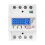 Dgital Wattmeter 100A 380V AC Three Phase Energy Meter Temporary kWh Can Be Reset Power Voltage Current