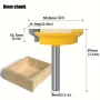 Drawer Tenon Router Bit Carbon Steel Tungsten Carbide Sharp Edged 1/2\ and 8mm Shank Woodworking Tool Ideal for DIY Project Cabinet Furniture Making