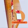 2 In 1 Drilling Positioning Angle Ruler Accurate Measurement Tool for Woodworking Cabinet Drawer Installation Task Versatile Enduring Lightweight
