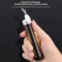 Mini Electric Sander Grinding Pen Reciprocating Polishing Machine with 8 Polishing Heads Adjustable Speed for Model Hobby Kits Black