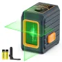 CIGMAN CM-G01 2 Lines Green Laser Level High Visibility ±0.3mm/m Self-Leveling IP54 Water Resistant Long Battery Life