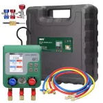 Electronic HVAC Manifold Gauge MT02 Dual Pressure Tester 92 Refrigerants Digital Processing for Auto Repair High Stability Chip