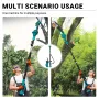 2-in-1 Brushless Motor Chainsaw Pole Saw Combo Adjustable Length 130-248cm with Automatic Oiling 180 Degree Adjustable Head Secure Locking Buckle and Shoulder Strap Included Ideal for Efficient Garden Maintenance