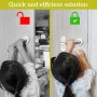 4Pcs Dreambaby Child Protection Door Lever Lock Quick Install 3M Adhesive Toddler Door Safety ABS Design One Hand Use