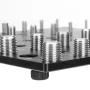 ENJOYWOOD 28 Thread Nut & Bolt Checker With Gloves Durable Aluminum Alloy Gauge for Metric and Imperial Sizes Easy Size Identification Tool