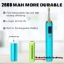 BS45 Portable Soldering Iron 16-20W Adjustable Voltage 320-450℃ USB Charging 2600mAh Battery Quick Heat Up High Temp Resistance
