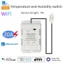 Akıllı Termostat Model LY-607-N WiFi Bluetooth Uzaktan Kumanda 20A 3800W Sıcaklık Nem Anahtarı ABS Yapı