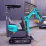 1 Ton Mini Excavator EPA Engine Compact Crawler Digger 13.5kw Power 0.025m³ Bucket for Home Garden Farm Constructiona