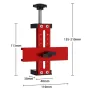 Adjustable Woodworking Cabinet Door Installation Jig Aluminum Alloy Quick Positioning 2-in-1 Device 0-75mm Thickness 15-70mm Rebound Drilling Tool