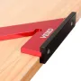 ENJOYWOOD Aluminum Alloy Miter Square with Base 45 Degree Right Angle Ruler Miter Angle Corner Ruler Woodworking Measuring Tools