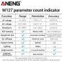 ANENG M127 Digital Multimeter True RMS 4000 Counts Automatic Identification High-Definition Backlight LCD Compact Portable Multimeter AC DC Voltage Resistance Measurement