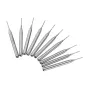 Drillpro DB-M4 10pcs 0.8mm Tungsten Steel Milling Cutter Bits 3.175mm Shank End Mills