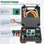 Electronic HVAC Manifold Gauge MT02 Dual Pressure Tester 92 Refrigerants Digital Processing for Auto Repair High Stability Chip