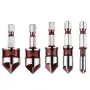 Premium Steel 5 Flute Countersink Drill Bits Set Hex Shank 82 Degree Cutting Tip for Wood Plastic Metal