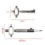 Multifunctional Locksmith Tool Zinc Alloy Lock Cylinder Adjuster Gauge Cam Spindle Turner Ergonomic Handle Compact and Lightweight Hand Tool