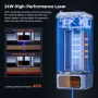 iKier K1 Pro 24W Laser Engraving Machine Engraver With 4.3\ Touch Screen 800mm/s Ultra Fast Speed Motorized Z-axis Autofocus