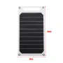 Excellway Portable Solar Panel Charger 10W Power Bank with 5V USB Output Monocrystalline Silicon Solar Cells Thin and Lightweight for Outdoor Travels Camping Hiking Emergency Backup Power Source