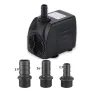 30W Ultra Quiet Submersible Water Pump 550GPH High Lift for Aquariums Fish Tanks Ponds Hydroponics Statuary with 3 Nozzles US/EU Plug Option