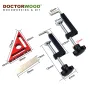 WoodworkPro 90° Triangle Ruler with Positioning Block Right Angle Clamp Frame Clamp G-Clamp and Woodworking Tools for Precision Woodworking