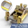 ENJOYWOOD Mini Block Plane Aluminum Alloy Hand Planer Woodworking Tool for Fine Planing Chamfering and Tenon