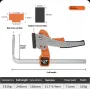 PonyJorgensen Quick Ratcheting MFT Bench Dog Clamp Track Saw Guide Rail Clamp 181kg Clamping Force for Makita Protool Metabo Festool DeWalt Guide Rail