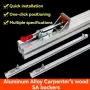 Aluminum Alloy Table Saw Fence Wood Board Clamp For Electric Circular Saw Cutting Machine Guide Ruler for Woodworking Tool