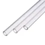 Reusable Wedding Birthday Party Clear Glass Drinking Straws Thick Straw