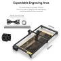 [US Direct]Refurbished ATOMSTACK A10 Laser Engraver 10W Dual Laser Output Power APP Control Engraving Cutting Machine Fixed-Focus Laser for Woodworking