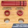 ENJOYWOOD 8PCS Non-Slip Aluminum MFT Table Workbench Bench Dogs Bench Dog Clamps Workbench Positioning Planing Stops