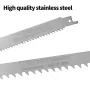 Multi-Blade Hand Saw Ergonomic Handle Stainless Steel Blades for Wood Bamboo Ice Frozen Bone Cutting Quick Change Design Fit S1122D and S1211K
