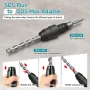 SDS Plus to SDS Max Rotary Hammer Drill Adapter 210mm High-Quality Alloy Steel Impact Drill Converter Wide Application Brick Stone Concrete Tile