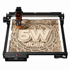 iKier X5 Pro Upgraded 5W Laser Engraving Machine Laser Engraver with Gen2 Spot Compression Technology for Wood and Metal Dark Acrylic Glass