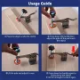 Toggle Clamp Stainless Steel Quick-Release Horizontal Clamp Adjustable Anti-Slip Hold Down Clamp For Woodworking Welding