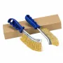 2PCS Heavy Duty Wire Brushes for Cleaning Rust Removal Carbon and Stainless Steel Bristles 11\ Long Ergonomic Plastic Handle Ideal for Paint Welding Slag Rust Removal