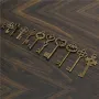 11Pcs Antique Vintage Old Look Skeleton Key Set Pendant Heart Bow Steampunk Lock 
