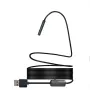 8mm Endoscope 1/5/10M Cable For Car Camera Dual Lens IP68 Waterproof Inspection Endoscope 8 LED Lights Soft/Rigid Wire For Smartphone