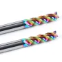 4mm 8mm 10mm Shank 3 Flutes Tungsten Carbide CNC Router Bit 4mm/8mm/10mm Cutting Diameter 12mm/24mm/30mm Cutting Length Milling Cutter End Mill