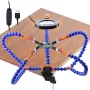3 Holes 5 Arms Multifunctional Welding Bracket Arm Third Hand Universal Welding Table Simple Model Standard Usb Light Magnifying Glass For Welding Assembly Repair Model