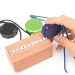 2m Mini Keychain Steel Tape Measure Multipurpose and Delicate Gift Ruler Automatic Rebound Stainless Steel Measuring Tool
