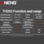 ANENG TH202 TH203 Kızılötesi Termometre Tabancası -50¡ãC ila 600¡ãC Çok Noktalı Lazer LCD Arka Aydınlatmalı Ekran Ayarlanabilir Emisivite Yüksek Doğruluk Sıcaklı