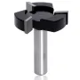 LAVIE 12mm 1/2 Inch Shank 3 Flutes CNC Spoilboard Surfacing Router Bit Carbide Slab Flattening Router Bit Wood Milling Cutter Planer Tool with 1-15/16\/49mm Cutting Diameter