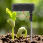 Penguji Tanah 6-dalam-1 Suhu PH Kelembapan Meter Nutrien Kesuburan Cahaya Matahari dengan Paparan Digital untuk Berkebun dan Pertanian