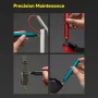 HOTO 24 in 1 Multi Bit Screwdriver Set Magnetic Precision Tool for Electronics Watches Phones Laptops Cameras Slate Grey Alloy Steel