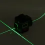 16-Line Strong Green Light 4D Remote Control Laser Level Measure with Wall Attachment Frame